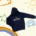 Felpa Bambino/a - Navy Blue Stampa Bianca